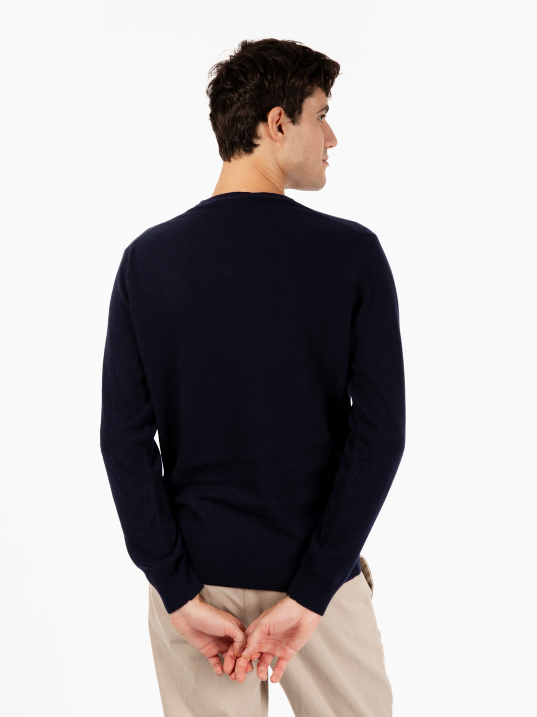 Maglione rasato girocollo notte