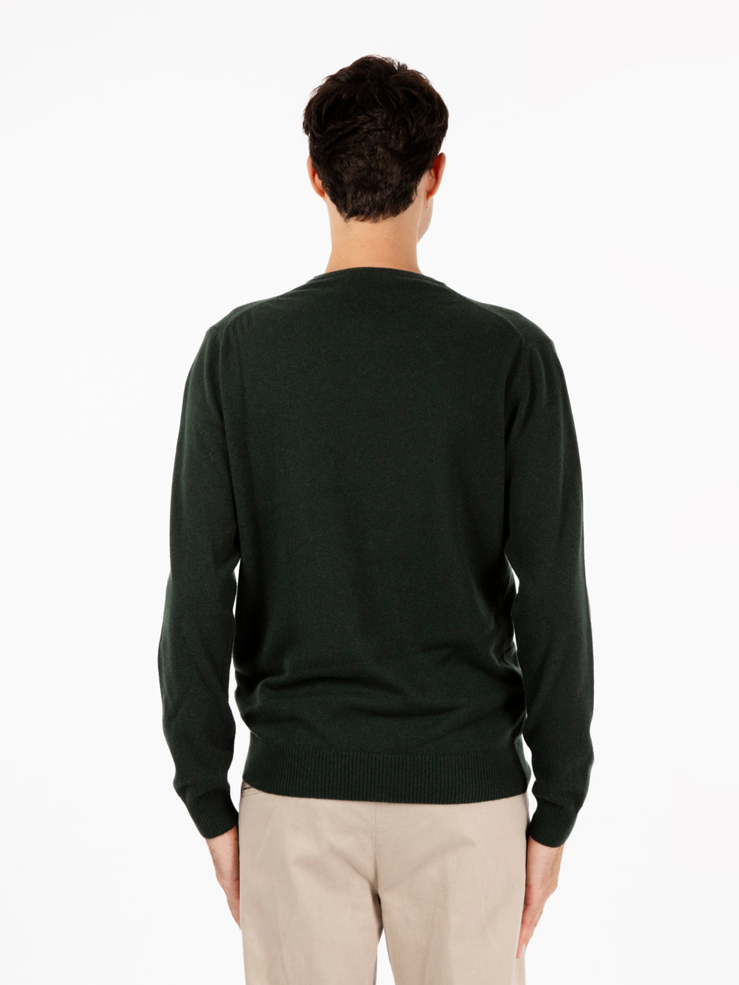 Maglione rasato girocollo pino