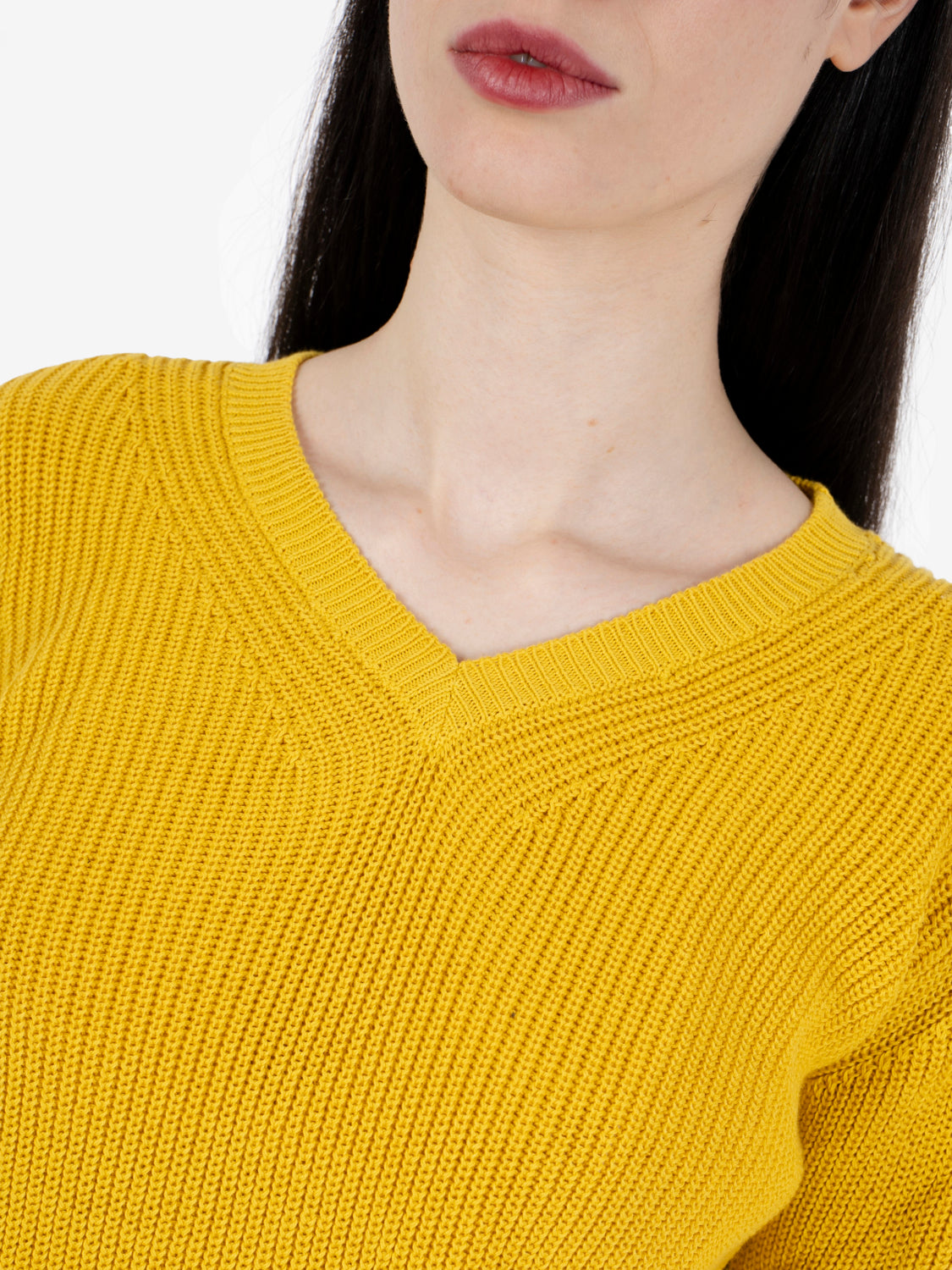 Maglione scollo a V sole