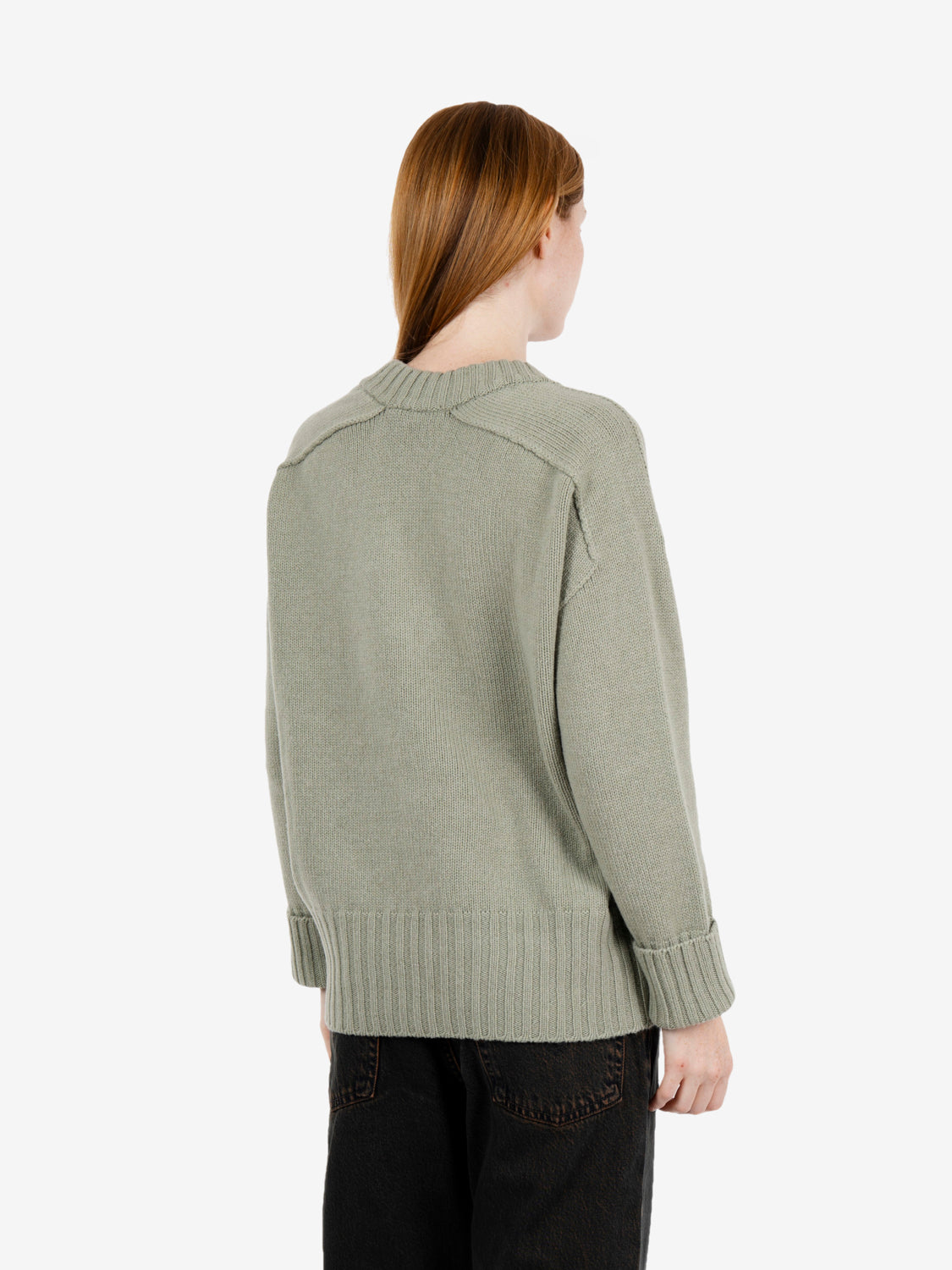 Sage V-neck sweater