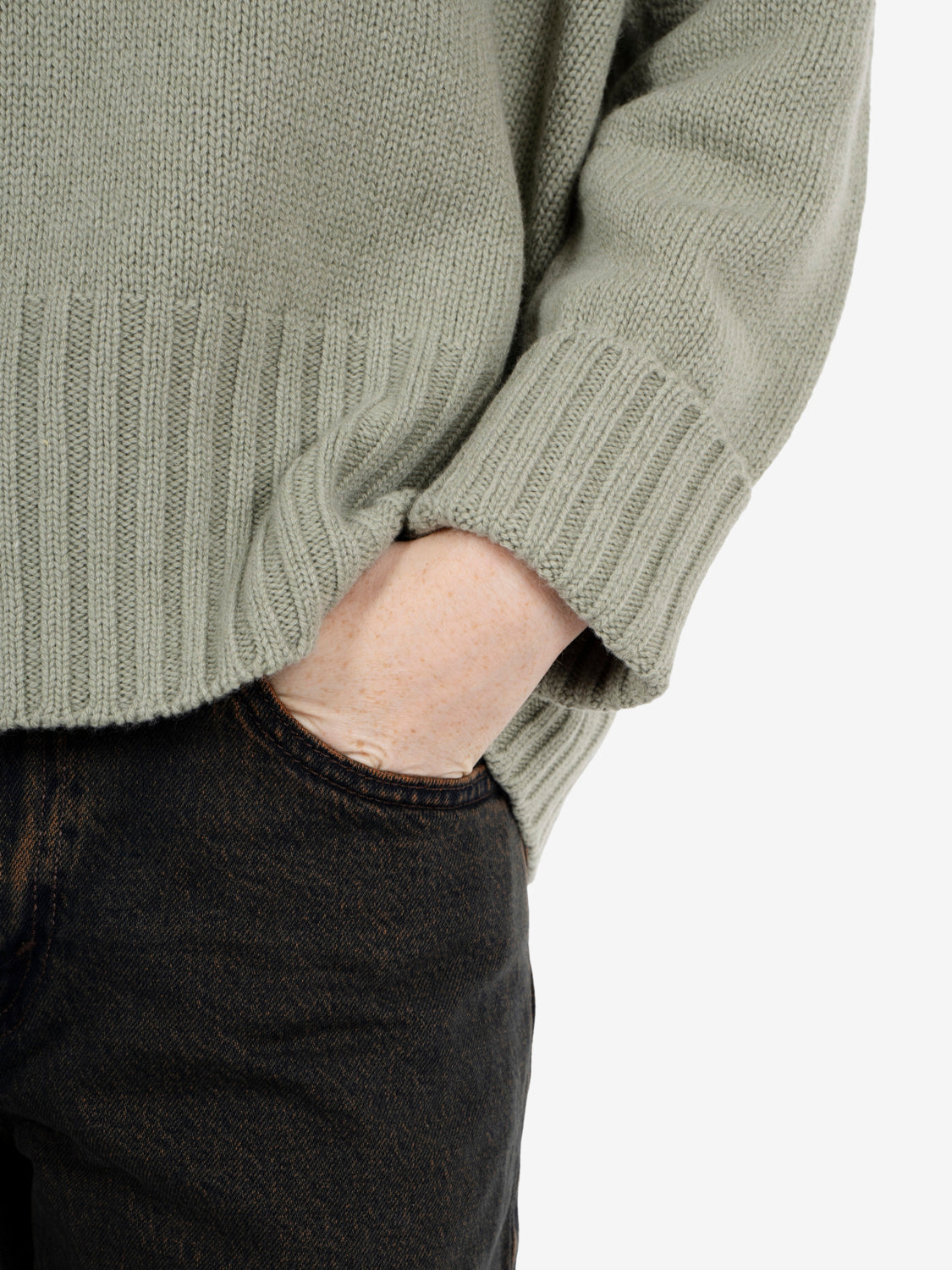 Sage V-neck sweater