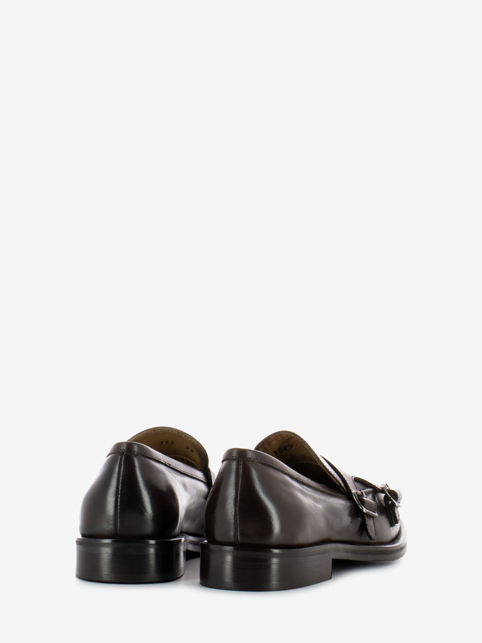 Brown Double Buckle Loafers