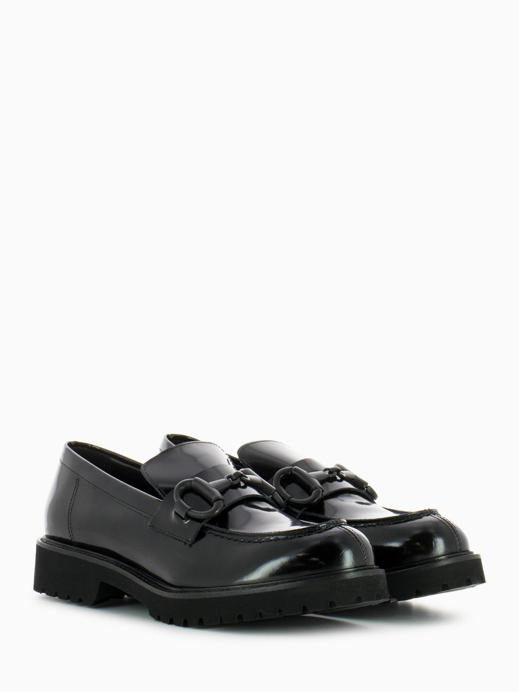 Black Clamp Loafers