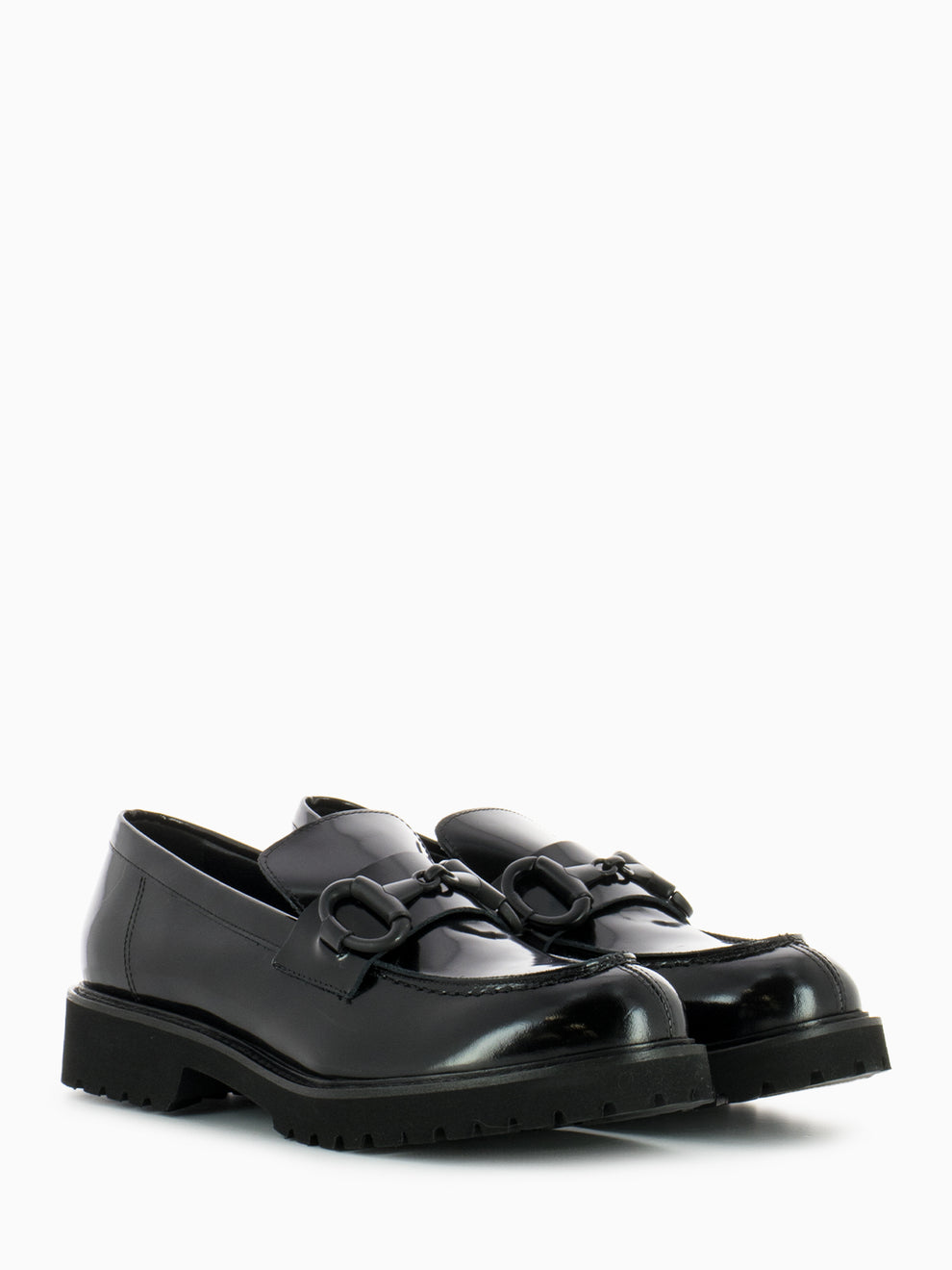 Black Clamp Loafers