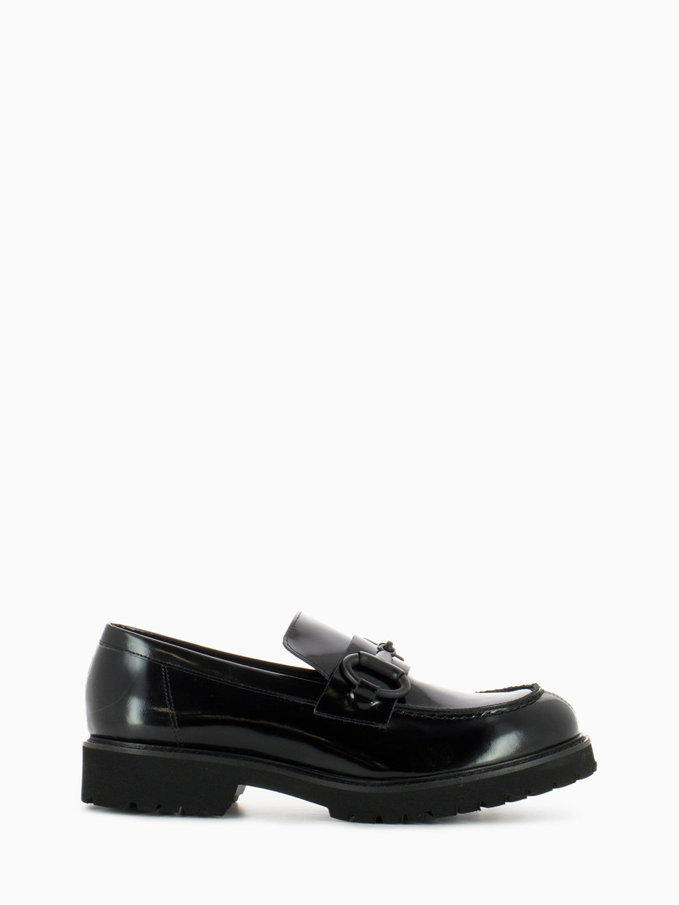 Black Clamp Loafers