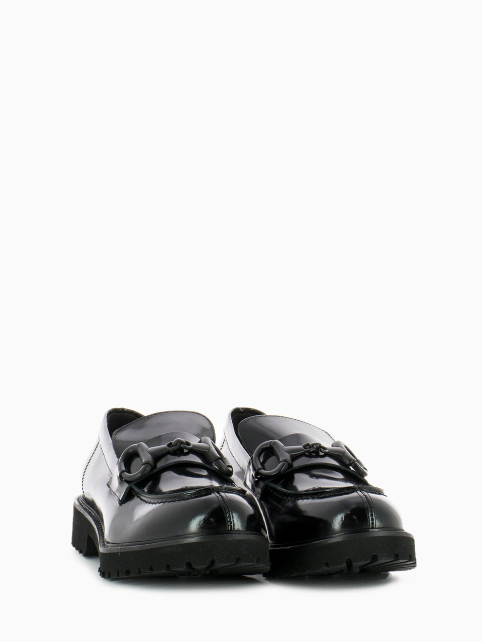 Black Clamp Loafers