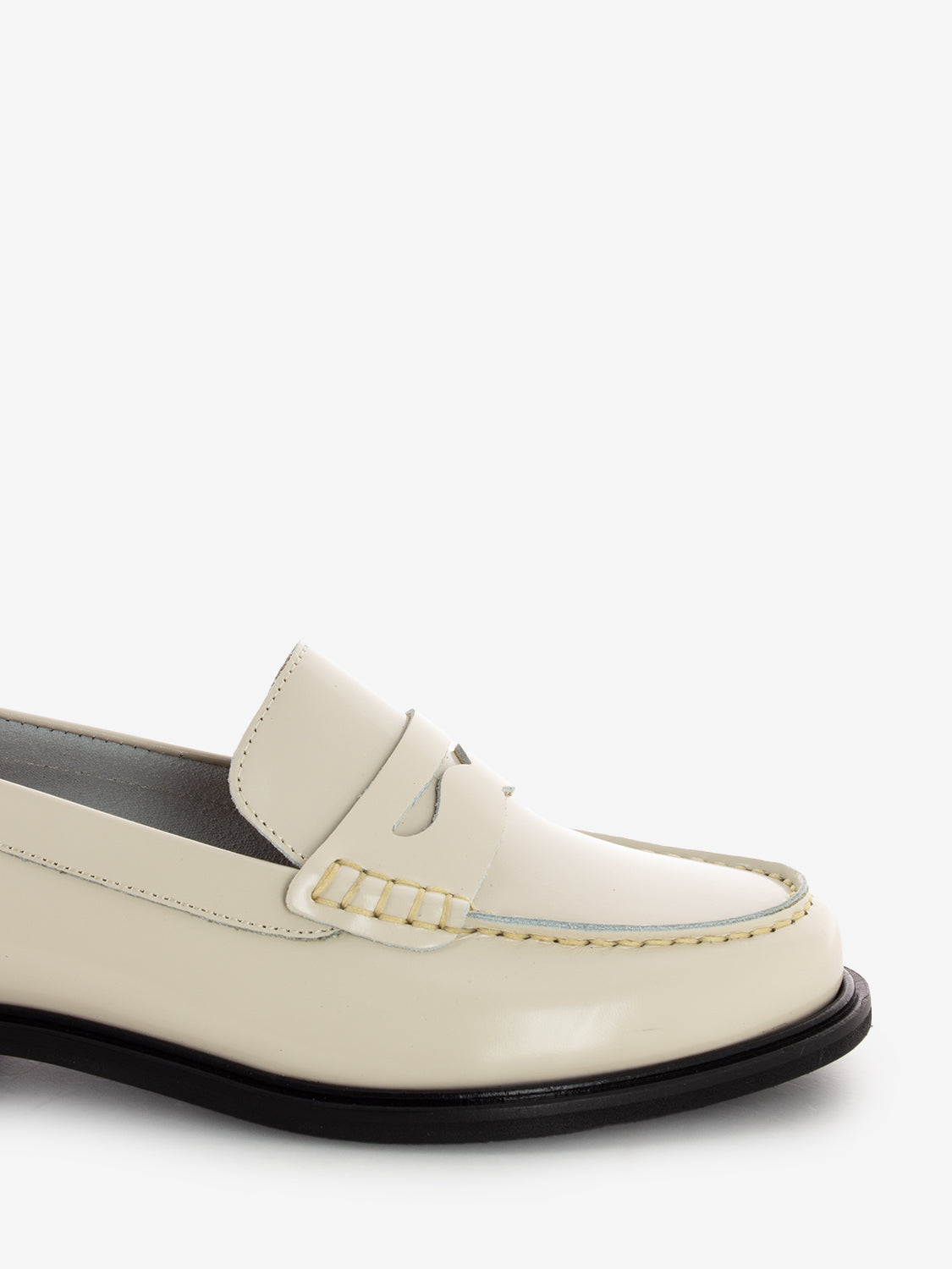 Mocassini Elsa in pelle avorio