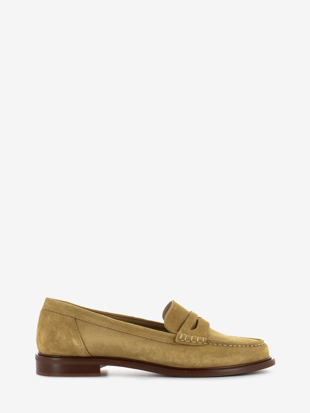 Mocassini Elsa in suede mandorla