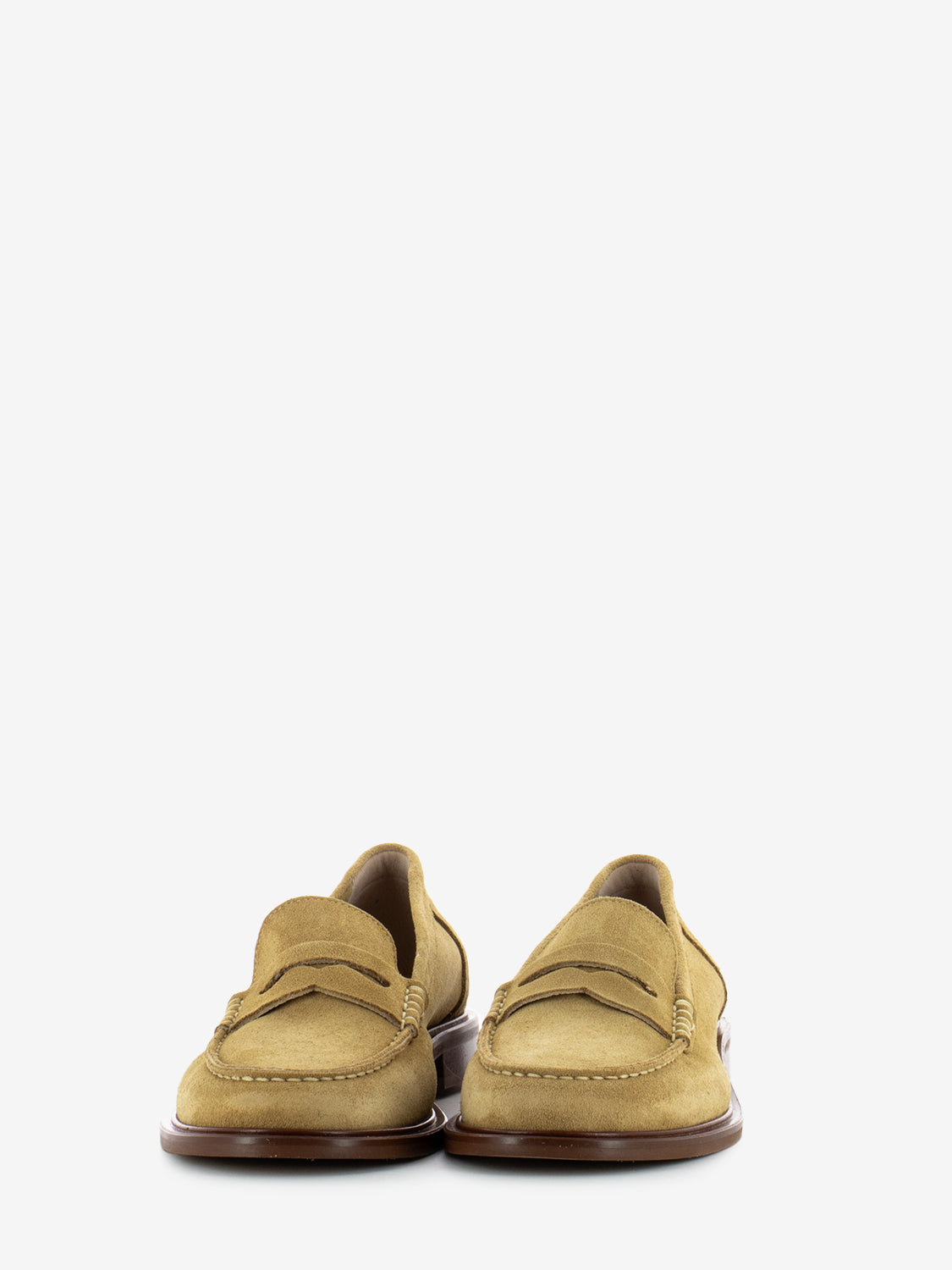 Mocassini Elsa in suede mandorla