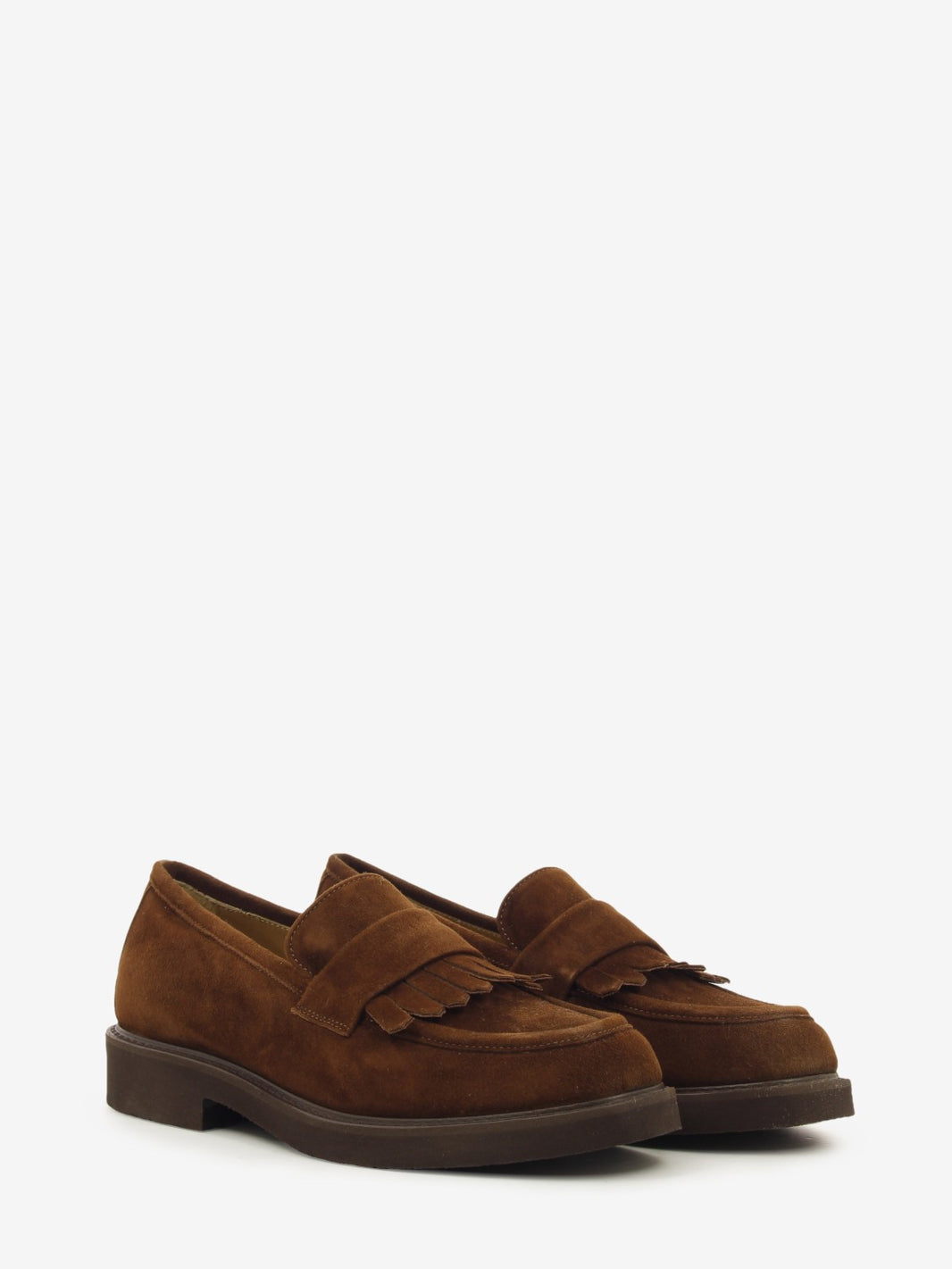 Mocassini in camoscio extra light chocolate
