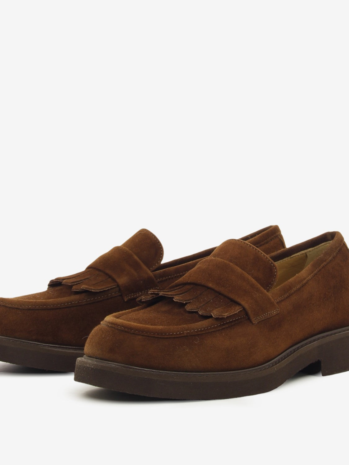 CHOCOLATE SUEDE LOAFER 247-6037/EXTRLHT_CHOCO