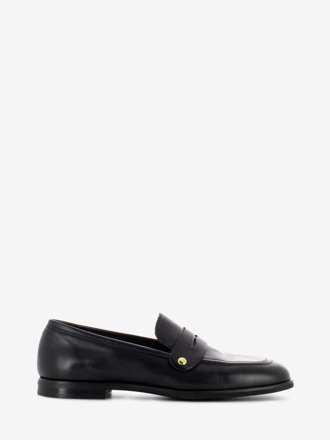 Black nappa loafers with removable clip