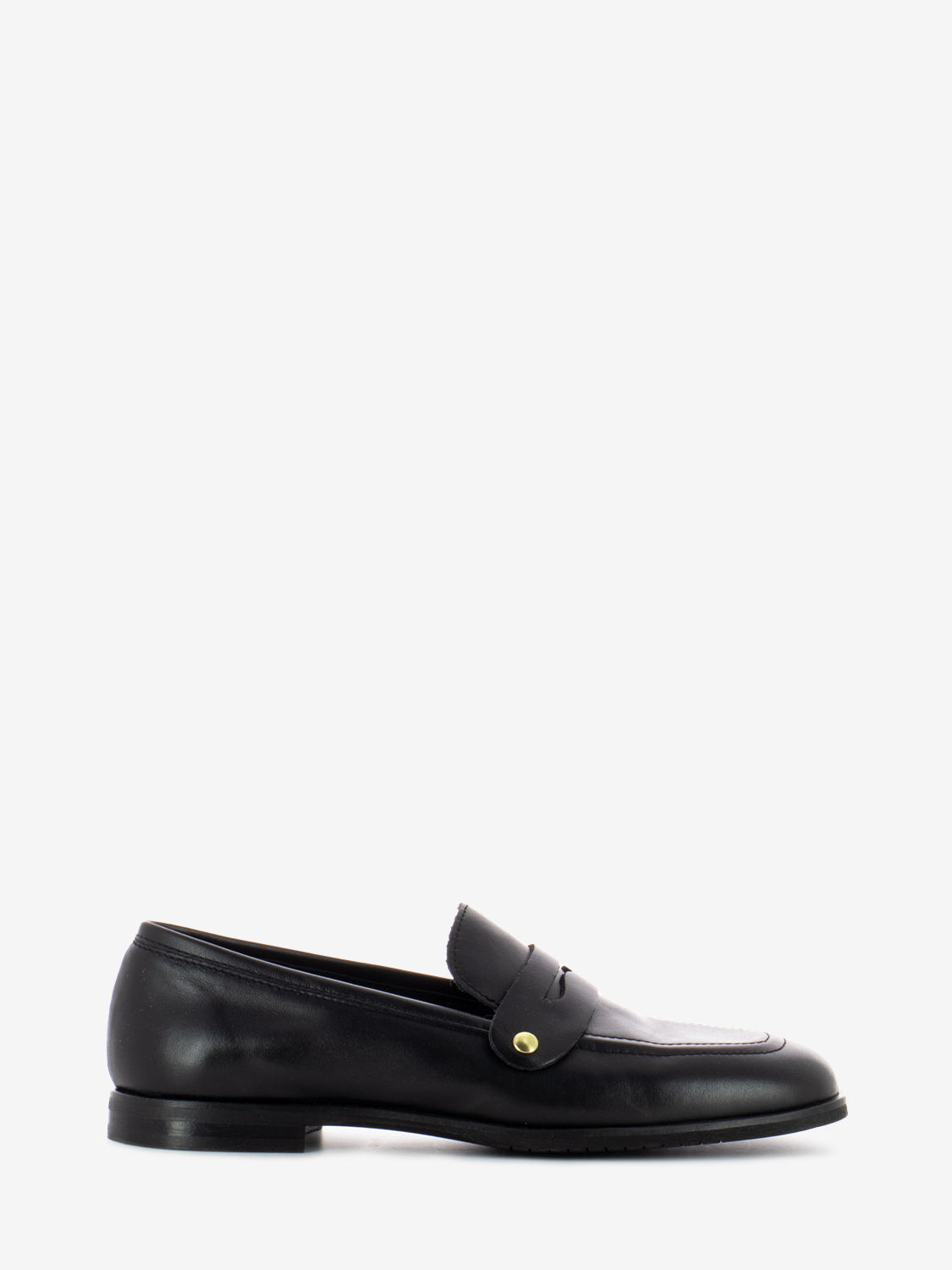 Black nappa loafers with removable clip