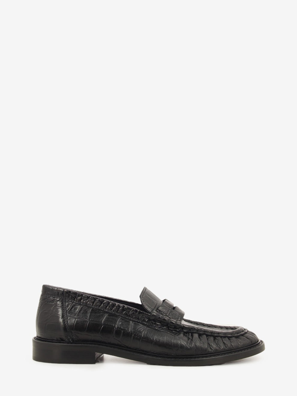 BLACK COCCO LOAFER VICKY-SC9-CRD_NERO