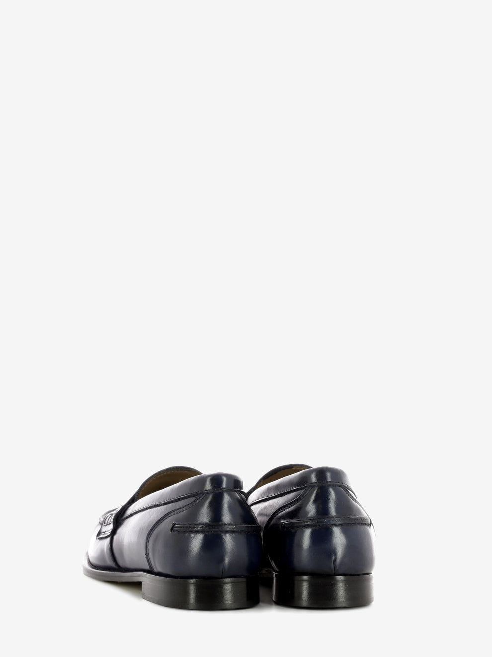 Mocassini in pelle college blu notte