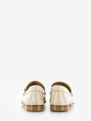 STIMM - Mocassini in pelle con morsetto beige