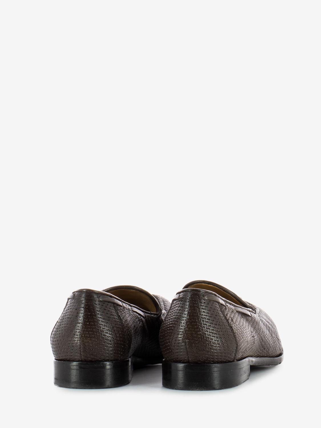 Bronze Laser Leather Moccasins