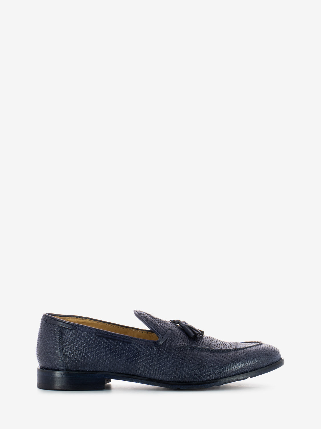 Laser Marine Leather Moccasins