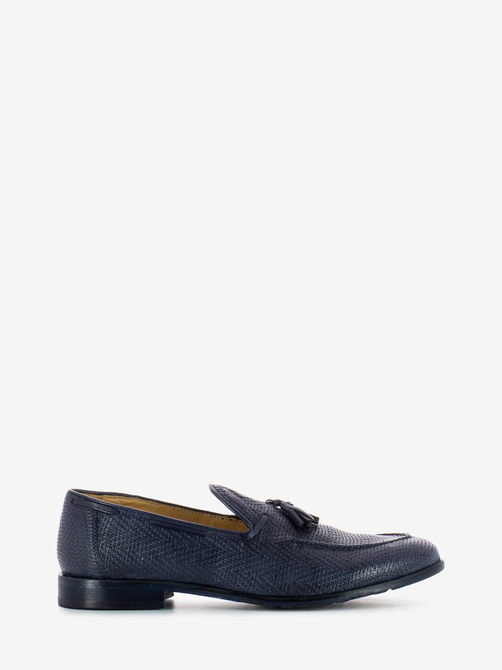 Laser Marine Leather Moccasins