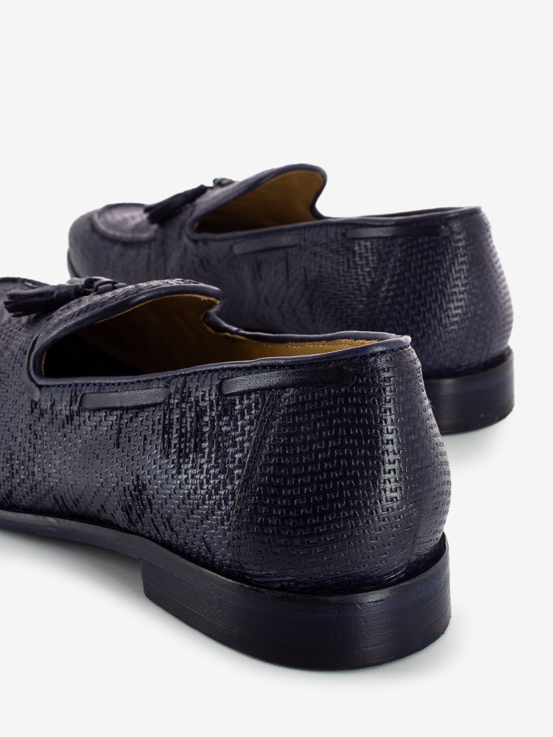 Laser Marine Leather Moccasins