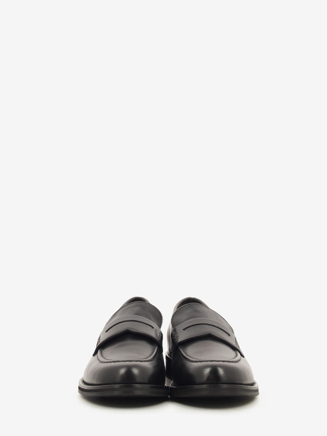 BLACK CALF LEATHER LOAFER 242-6037/04_BLACK