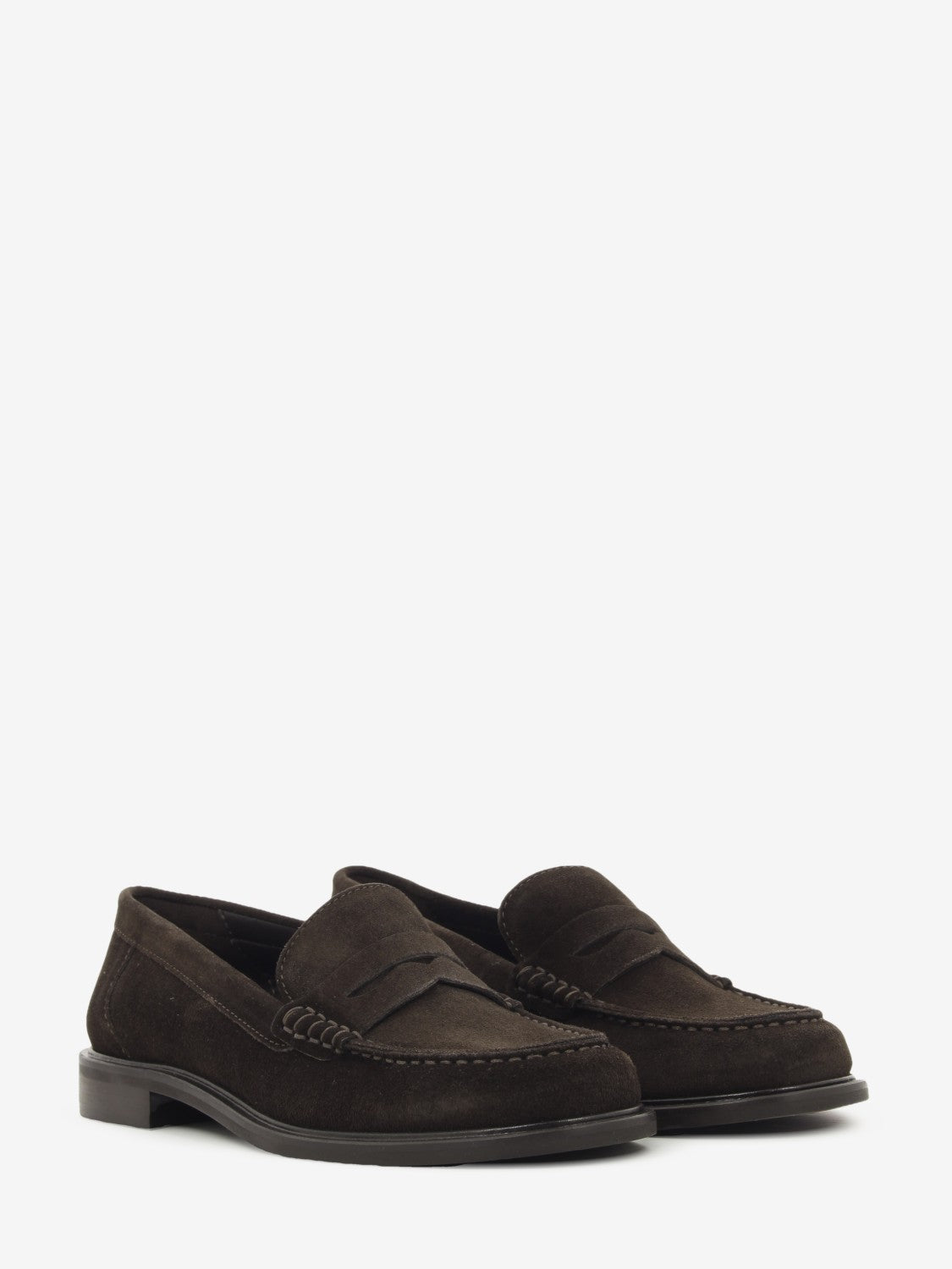 Mocassini in suede pepe