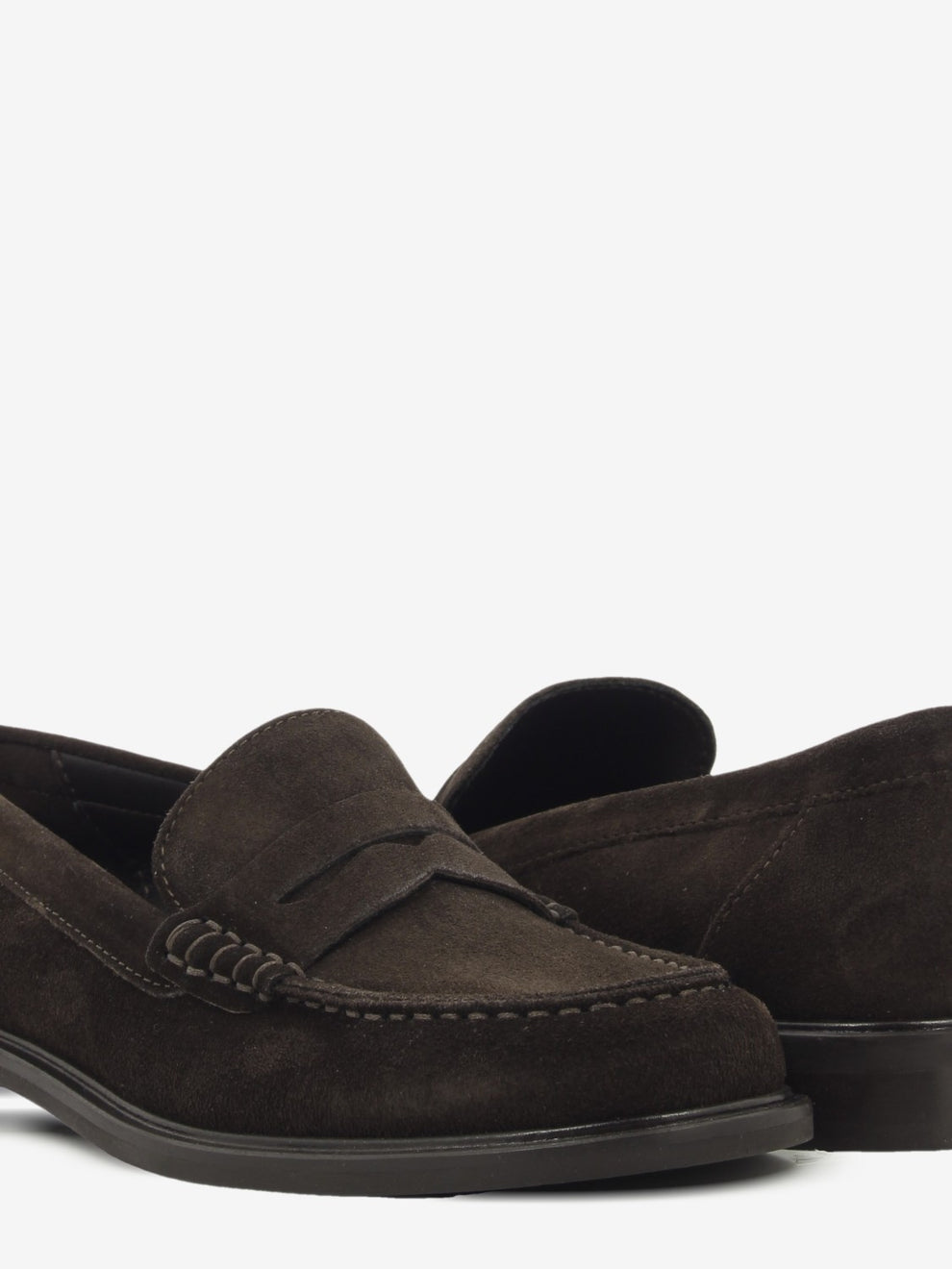 Mocassini in suede pepe