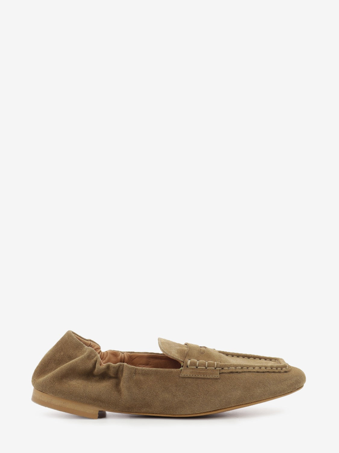 Sand suede moccasins
