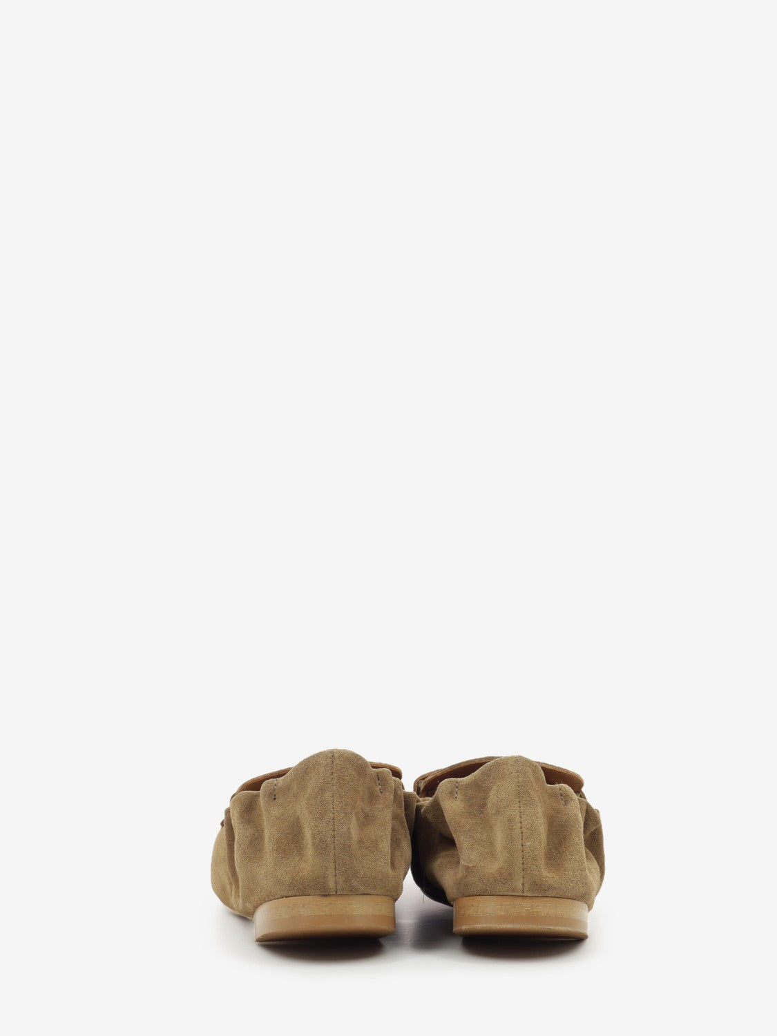 Sand suede moccasins