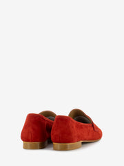 STIMM - Mocassini in suede sfoderati rossi