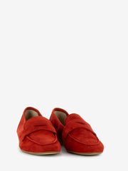STIMM - Mocassini in suede sfoderati rossi