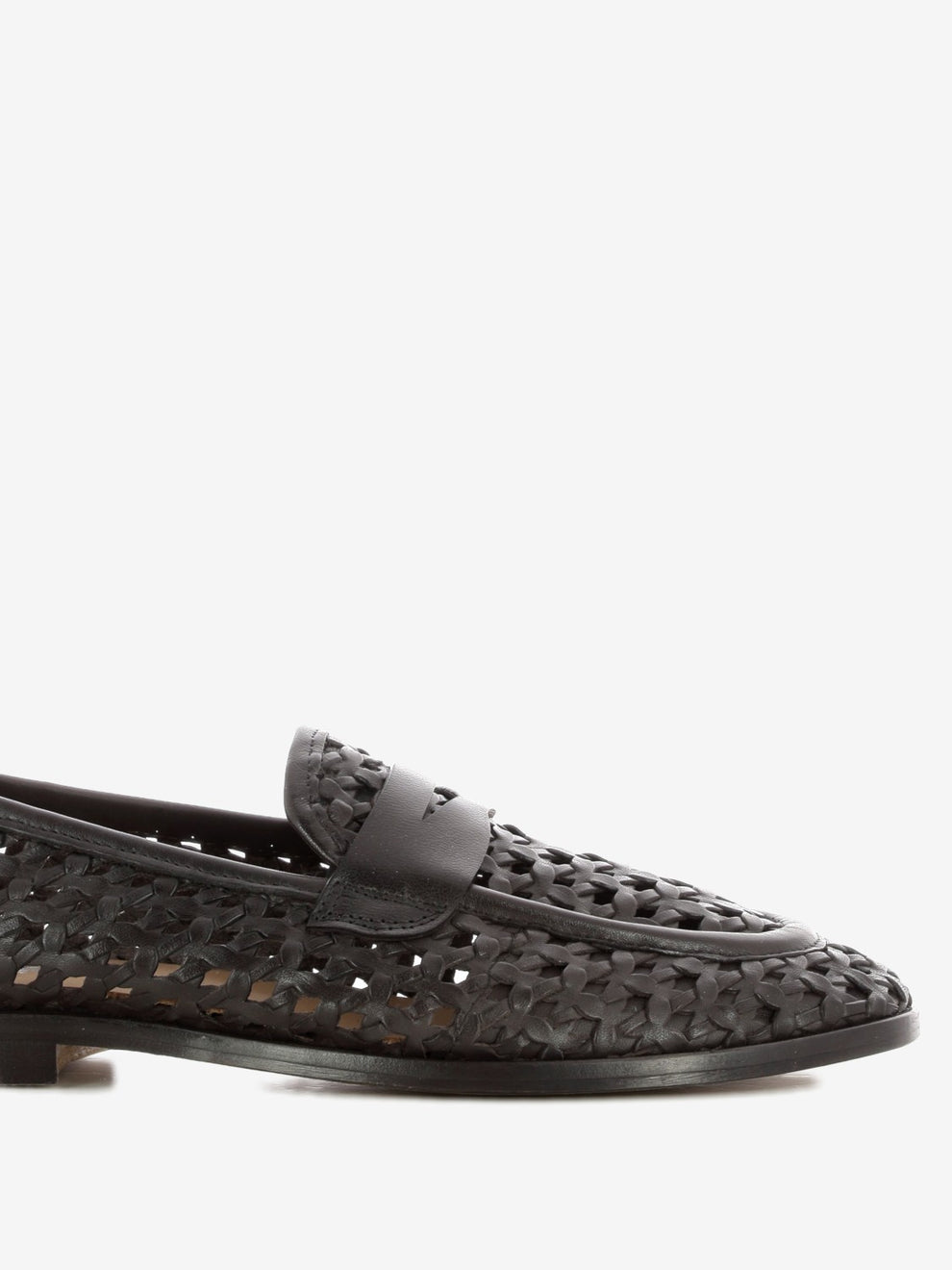 Mocassini intreccio testa di moro