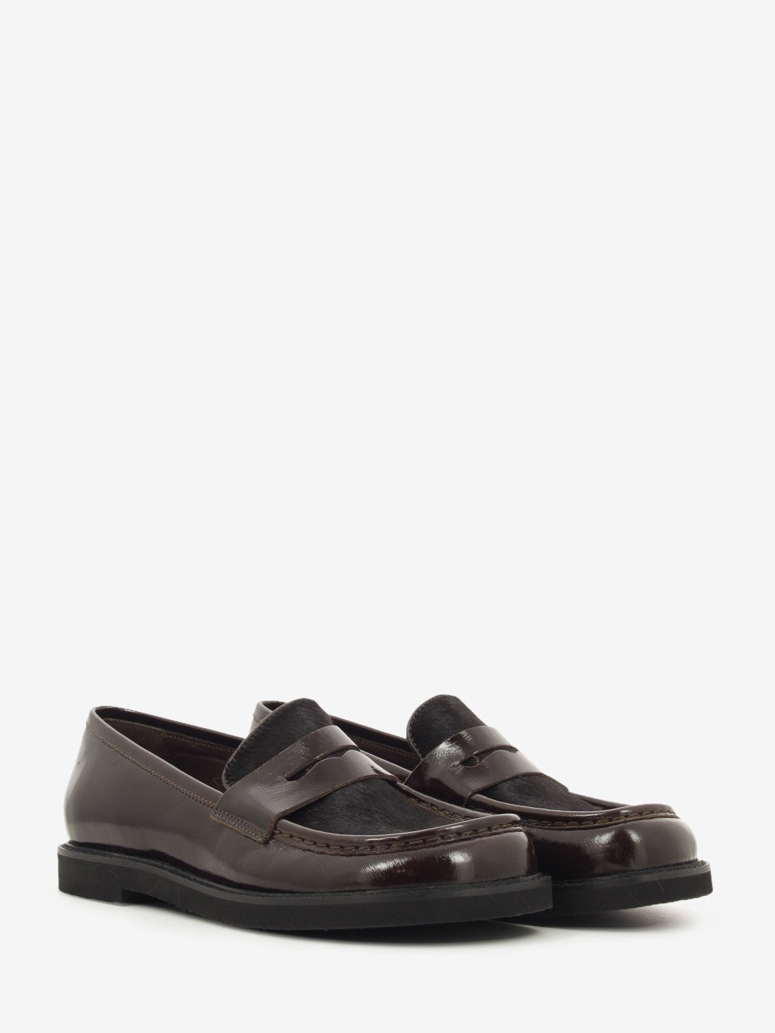 NAPLAK LOAFER/PONY HAIR COFFEE 9711_CAFFE