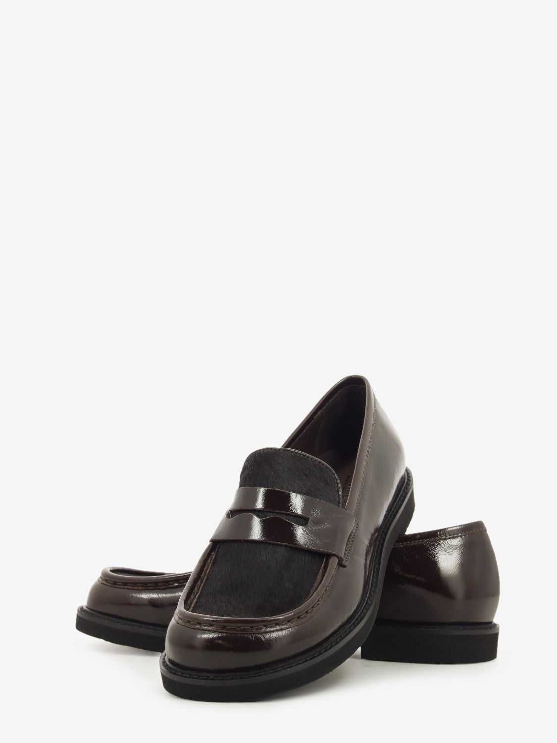 NAPLAK LOAFER/PONY HAIR COFFEE 9711_CAFFE