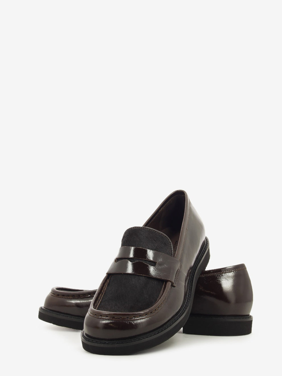 NAPLAK LOAFER/PONY HAIR COFFEE 9711_CAFFE