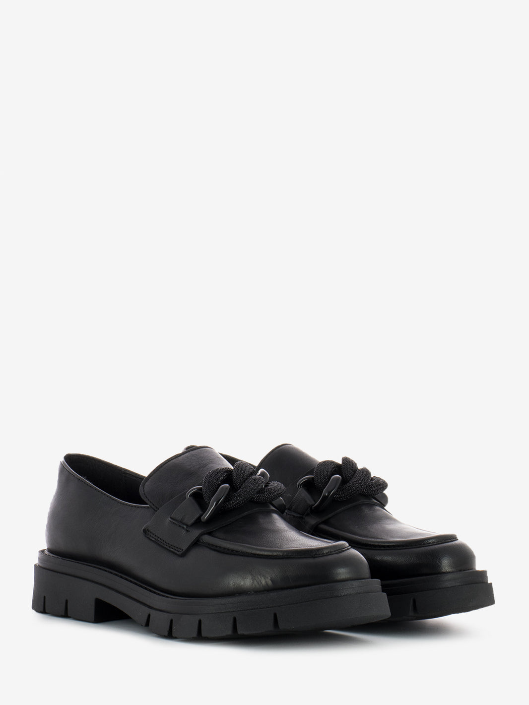Black Clamp Loafers