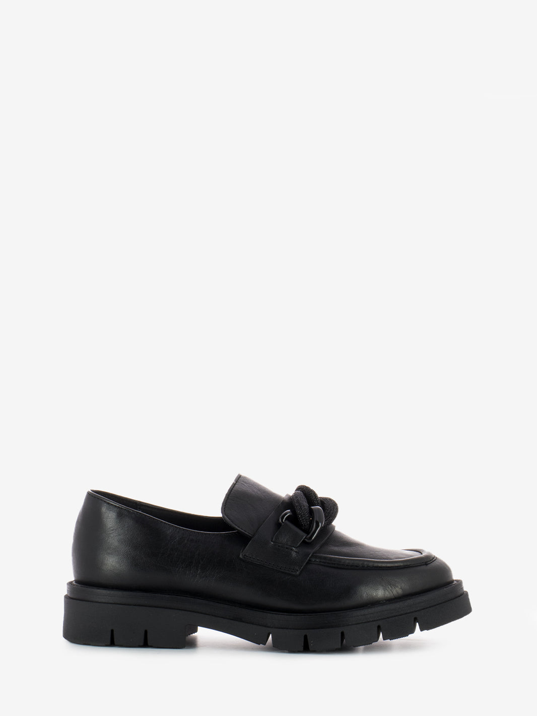 Black Clamp Loafers