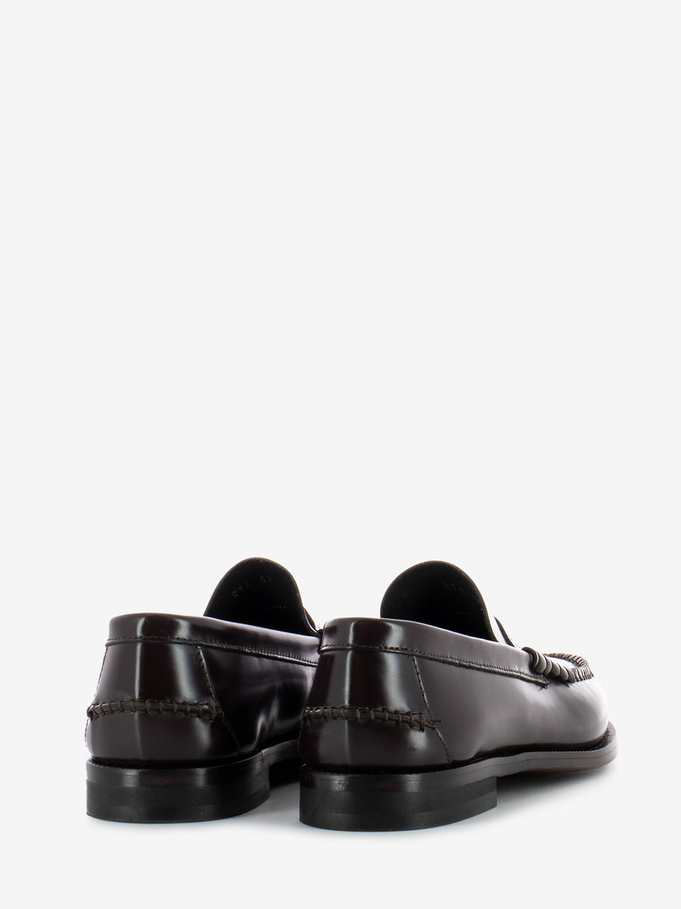 Burgundy brushed moccasin