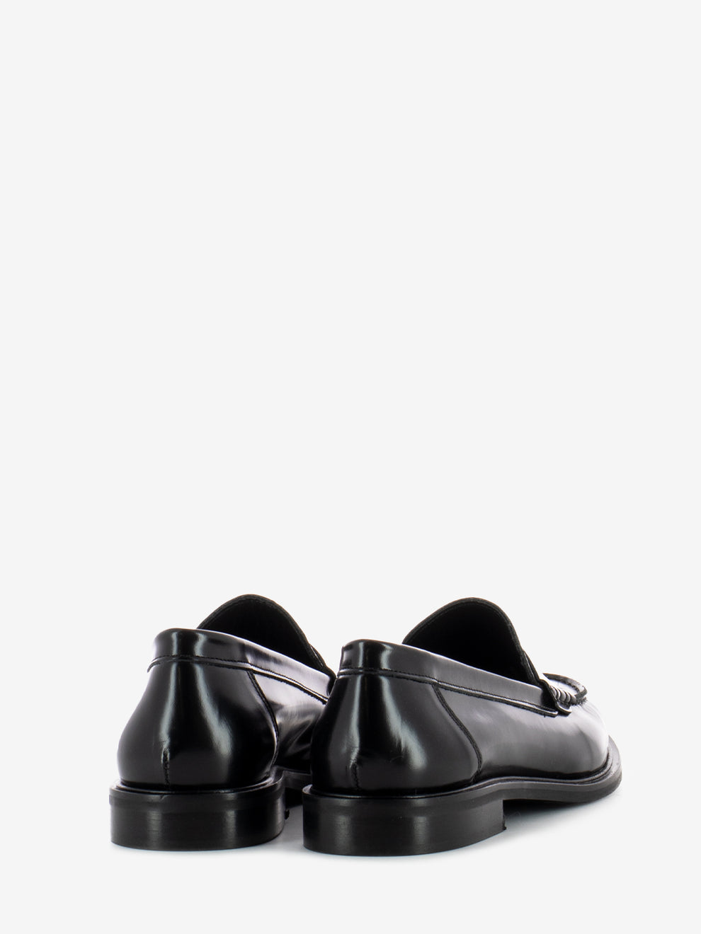 Mocassino abrasivato in pelle nero