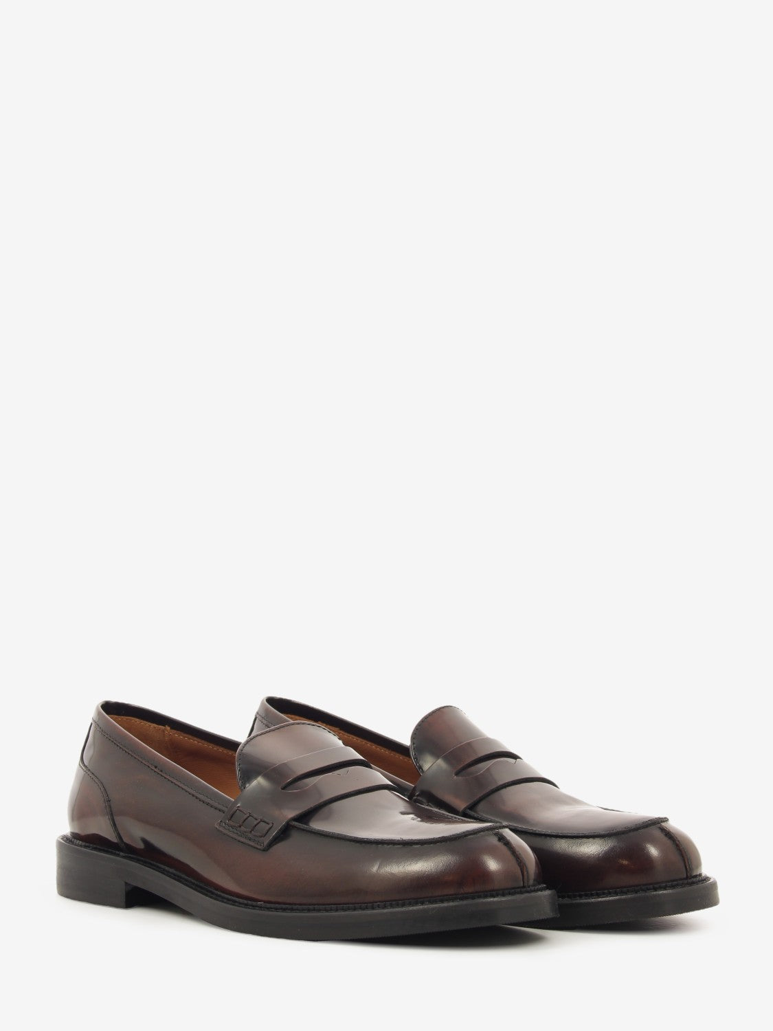 TOBACCO BRUSHED LOAFERS 9000_TOBACCO