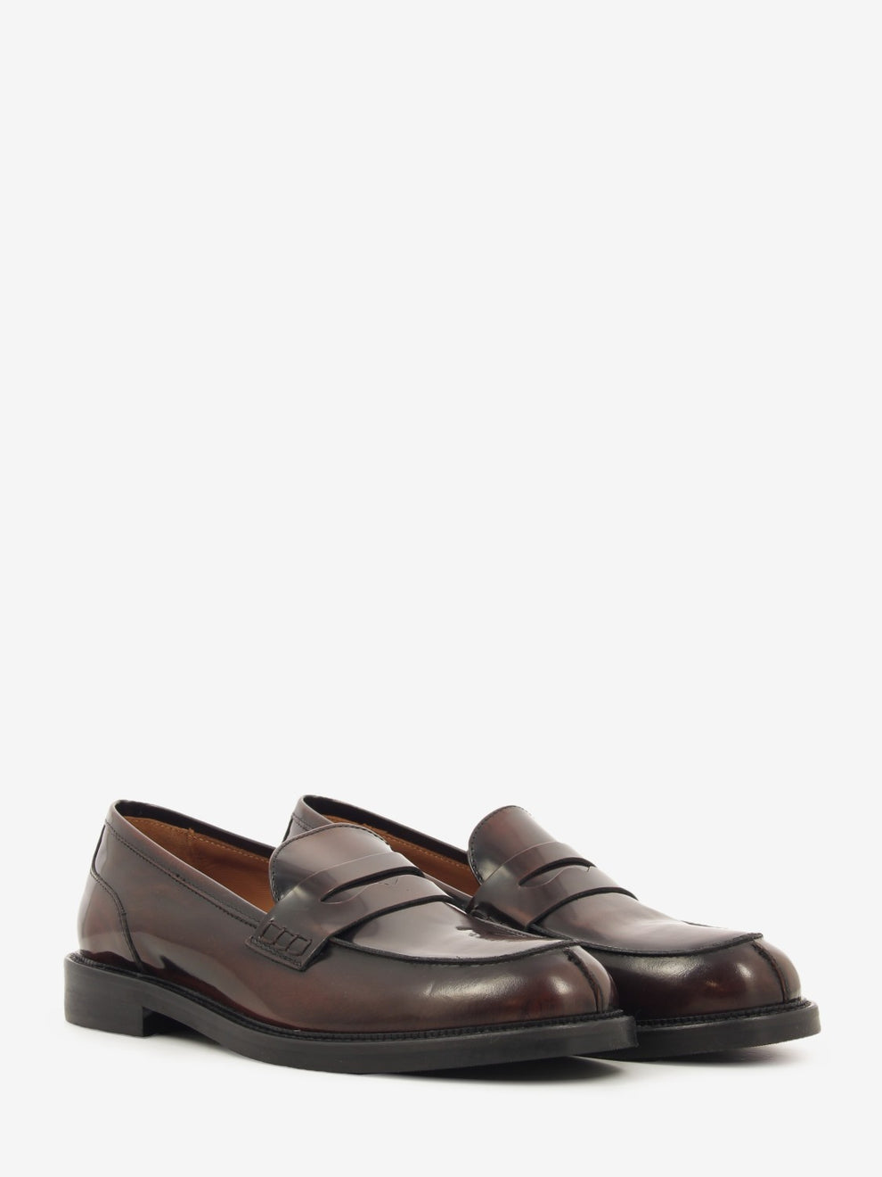 TOBACCO BRUSHED LOAFERS 9000_TOBACCO