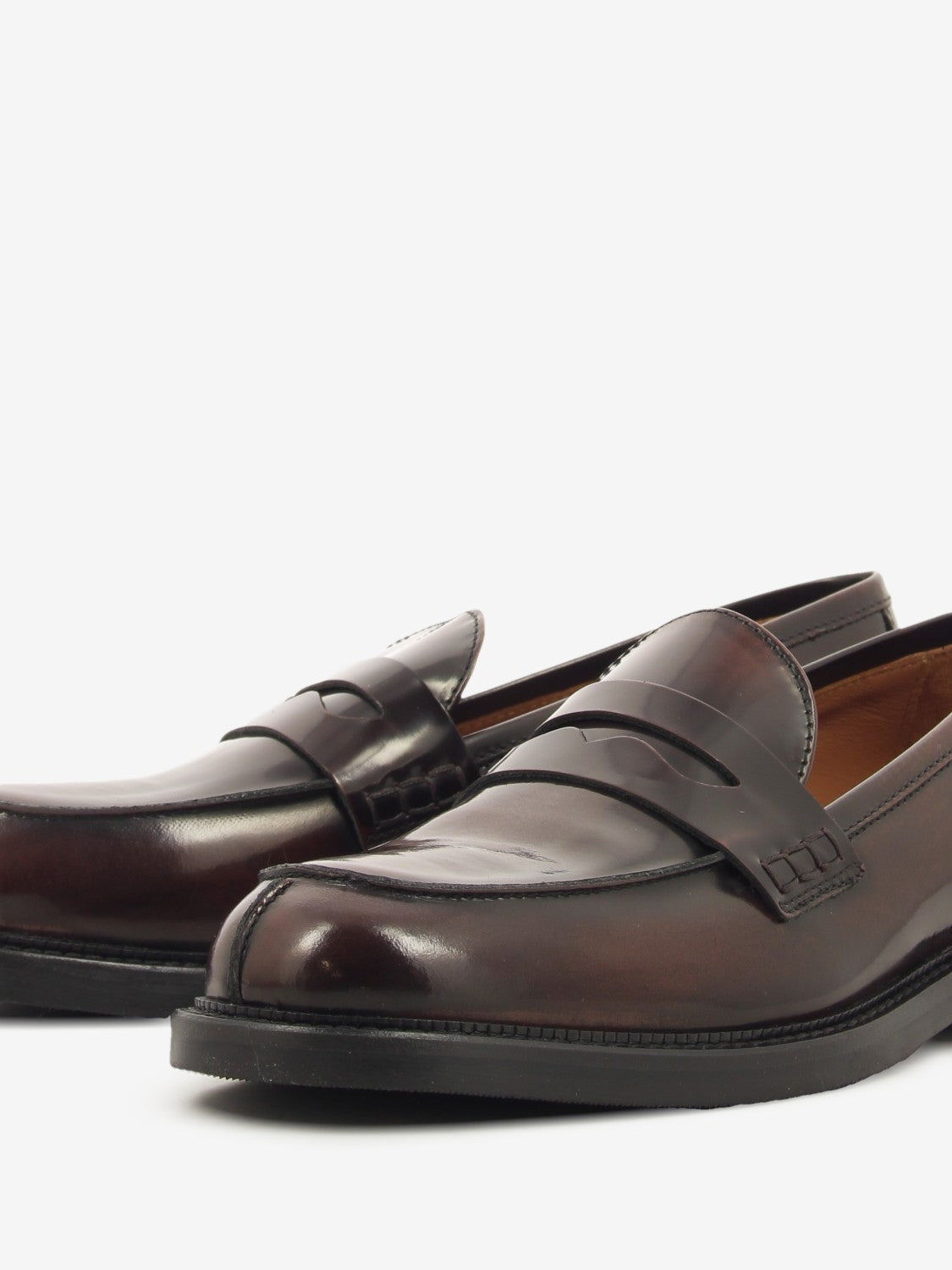 TOBACCO BRUSHED LOAFERS 9000_TOBACCO