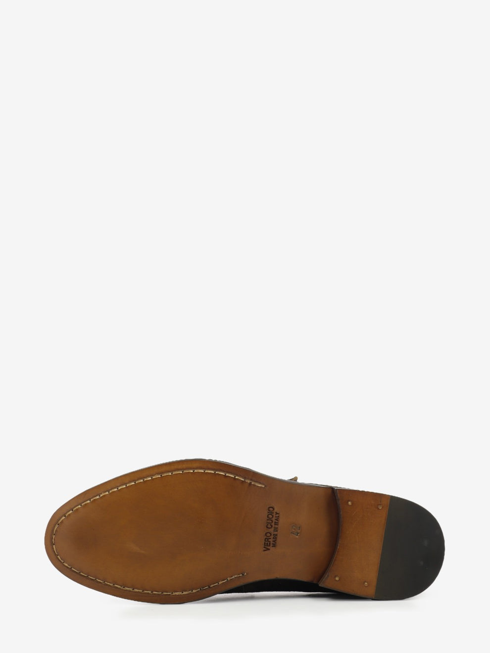 Mocassino con fibbie in suede testa di moro