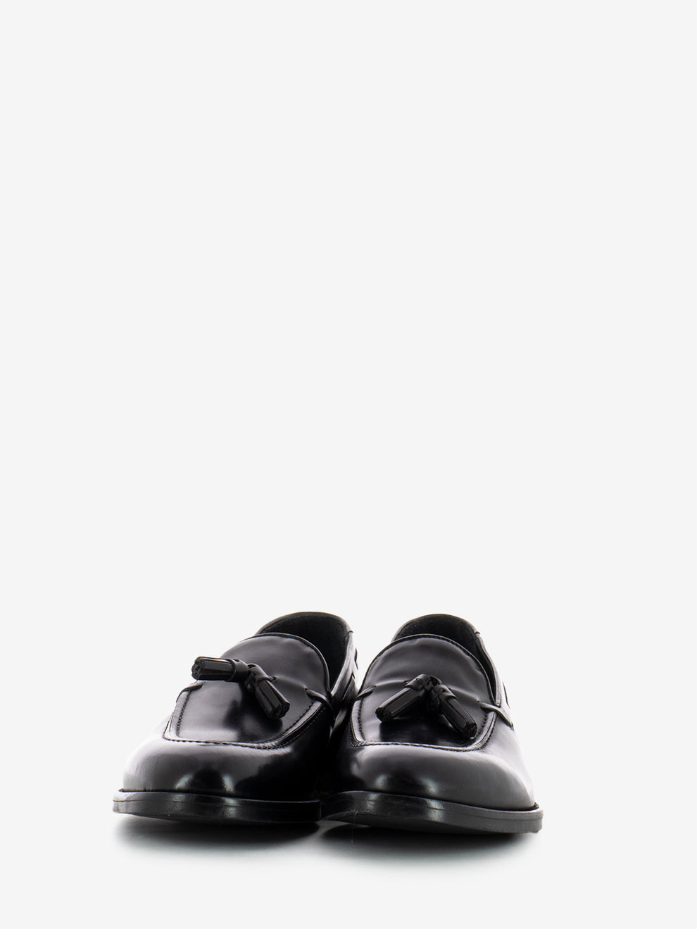 Black tassel loafer