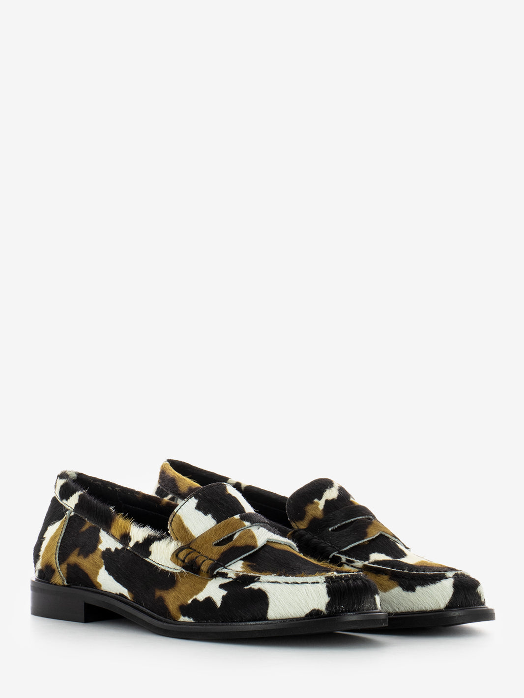 Mocassino in cavallino animalier
