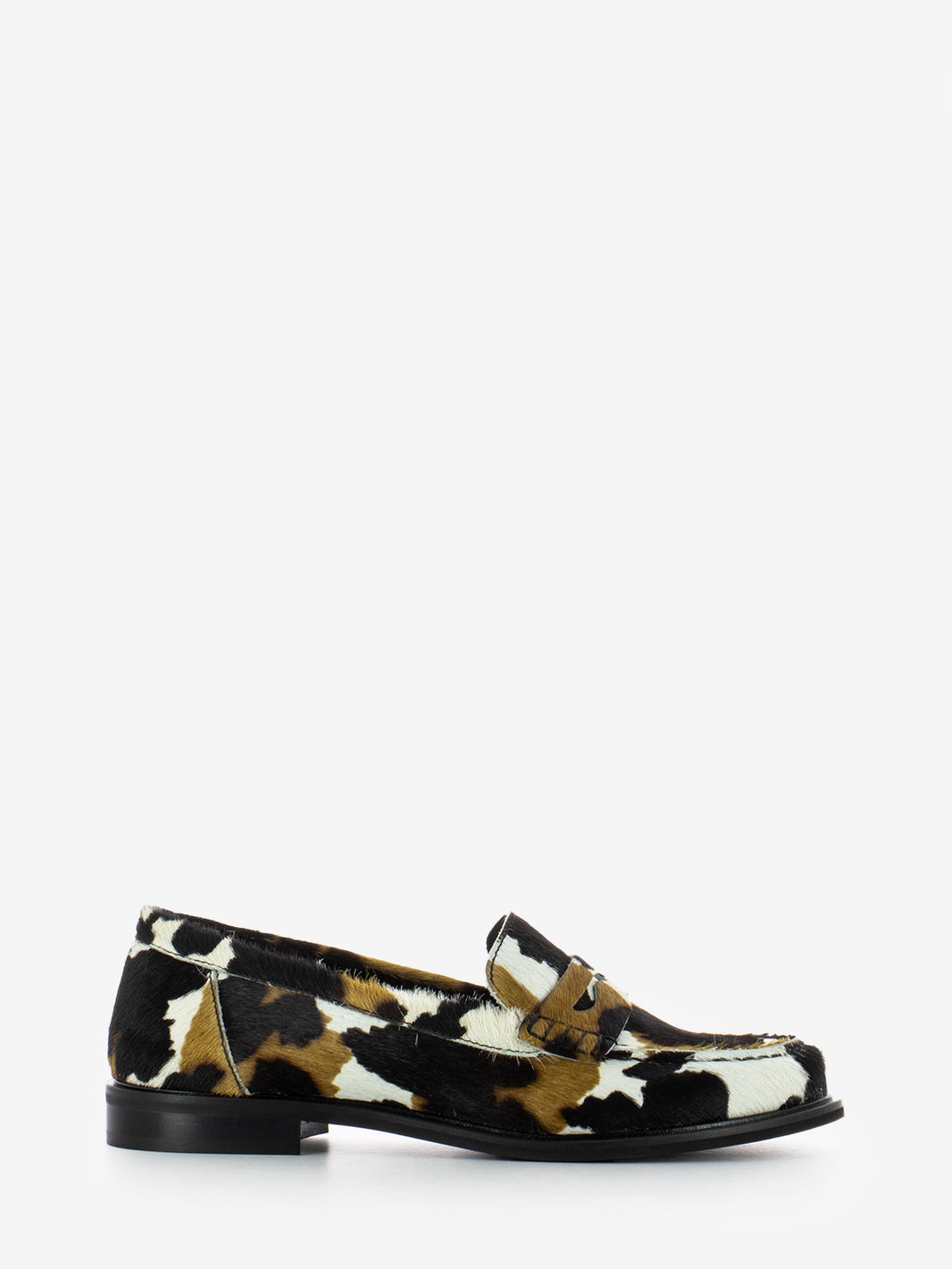 Mocassino in cavallino animalier