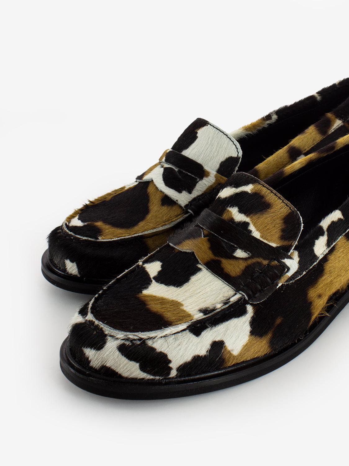 Mocassino in cavallino animalier
