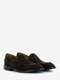 Mocassino in suede testa di moro