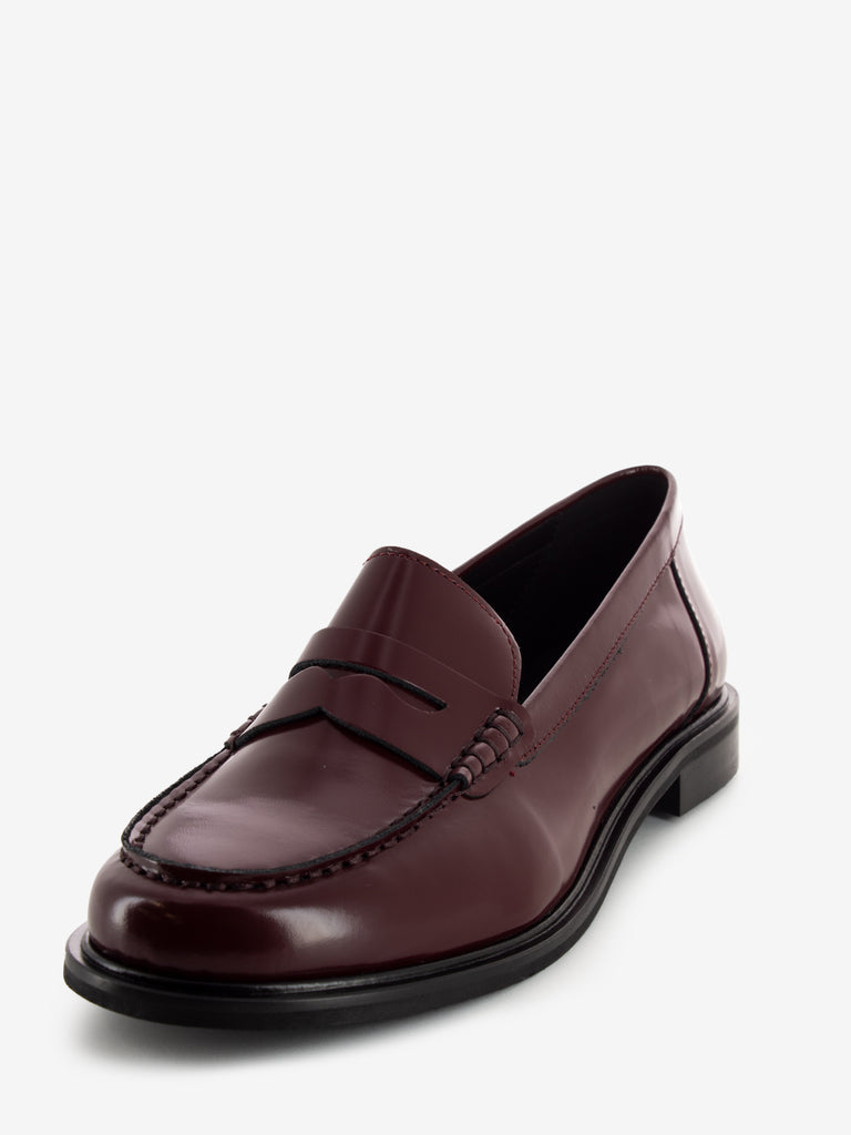 STIMM - Mocassino Luxor abrasivato bordeaux