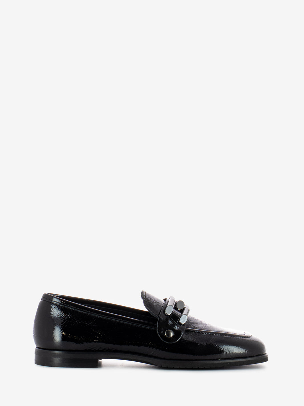 Black naplak moccasin